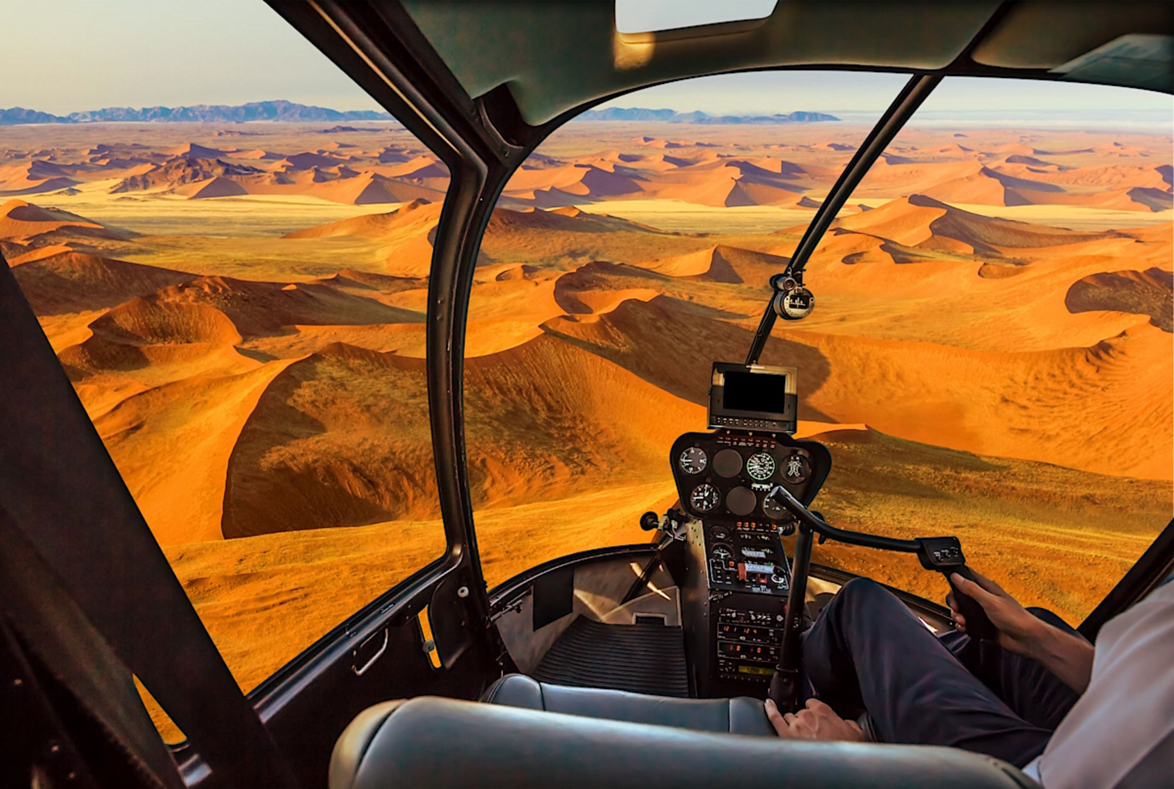 Helicopter Ride across the Agafay Desert