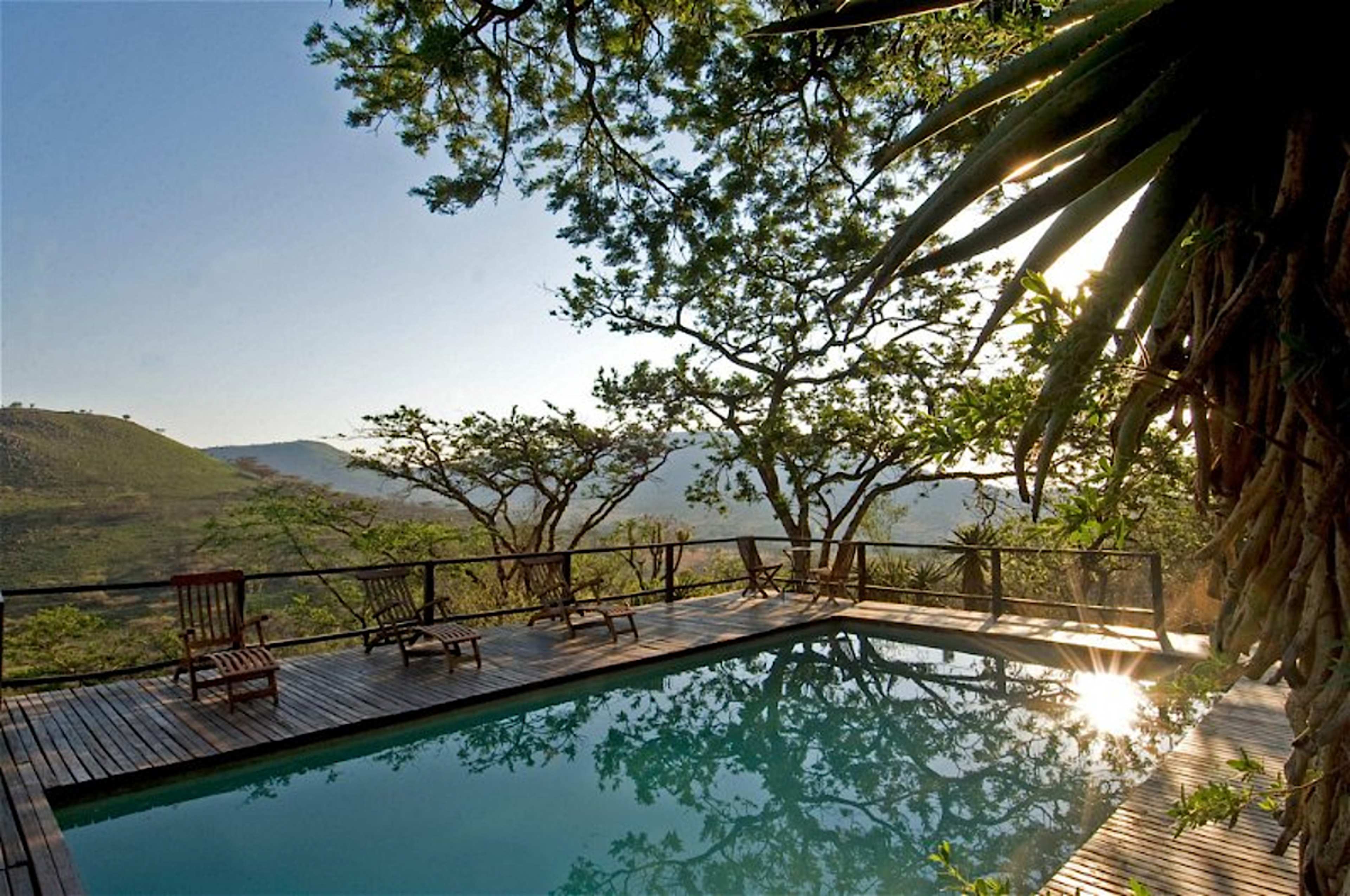 Pool with Garden Terrace & Loungers