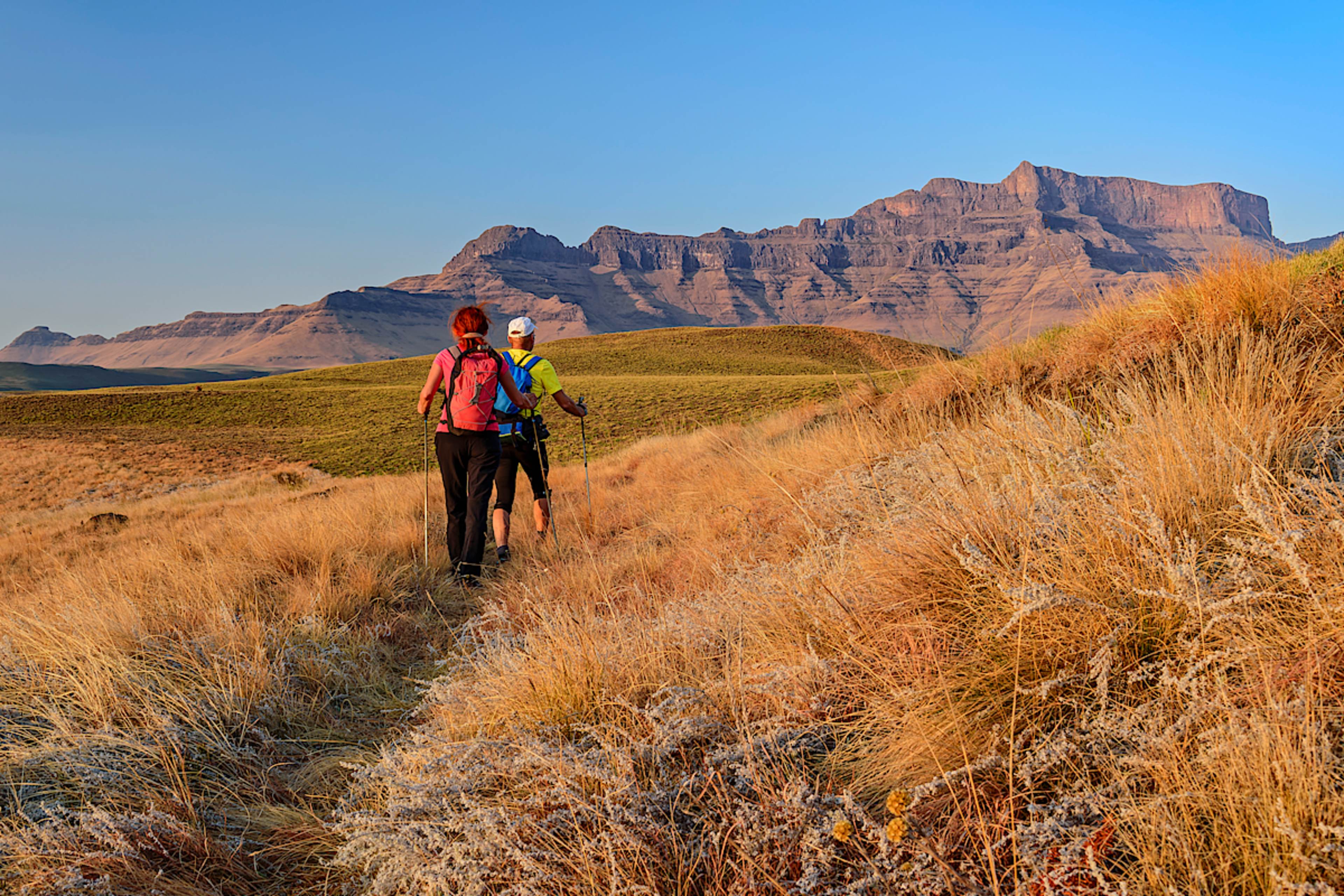 Hiking in the Drakensberg, KwaZulu-Natal