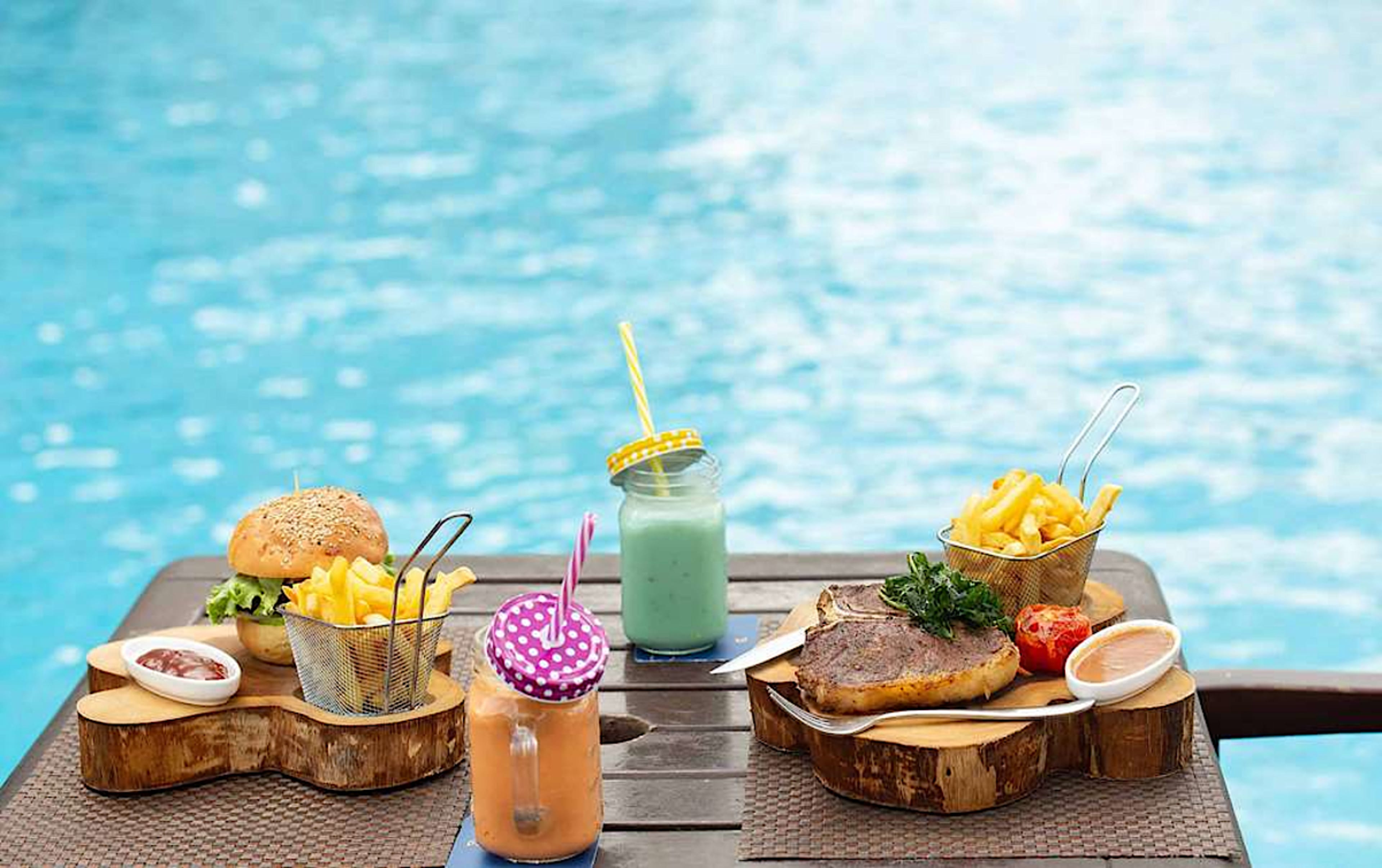 Dining in Swimming Pool