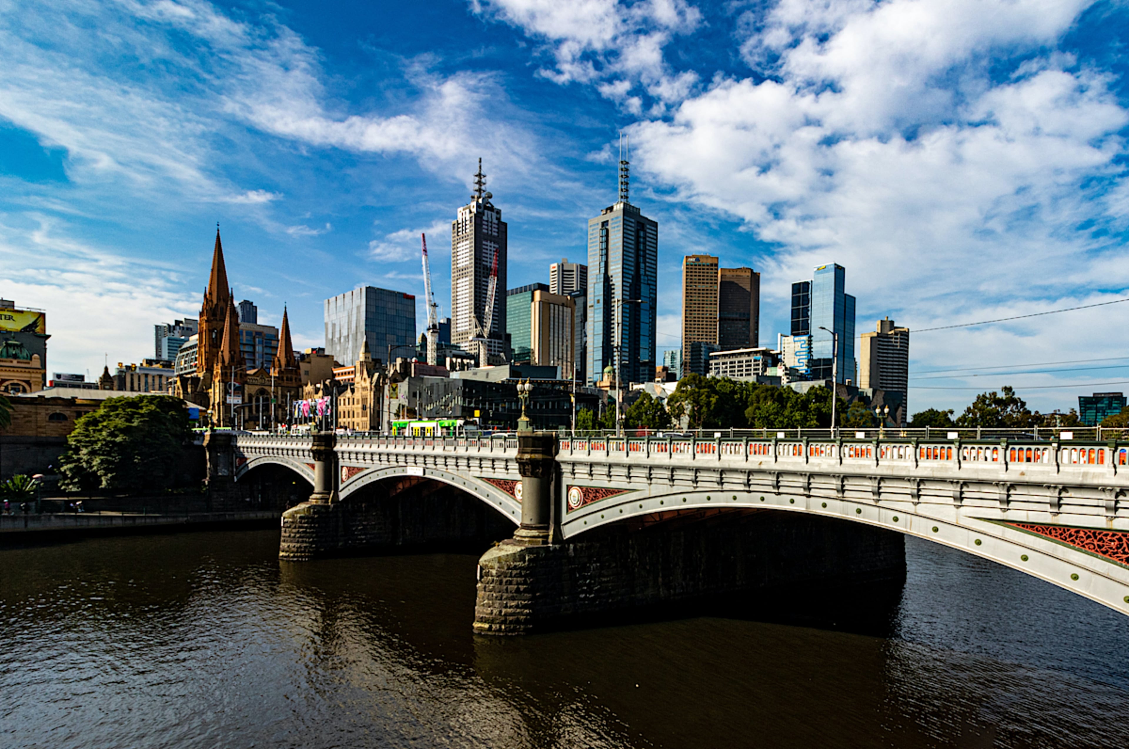 Melbourne on the Yarra River