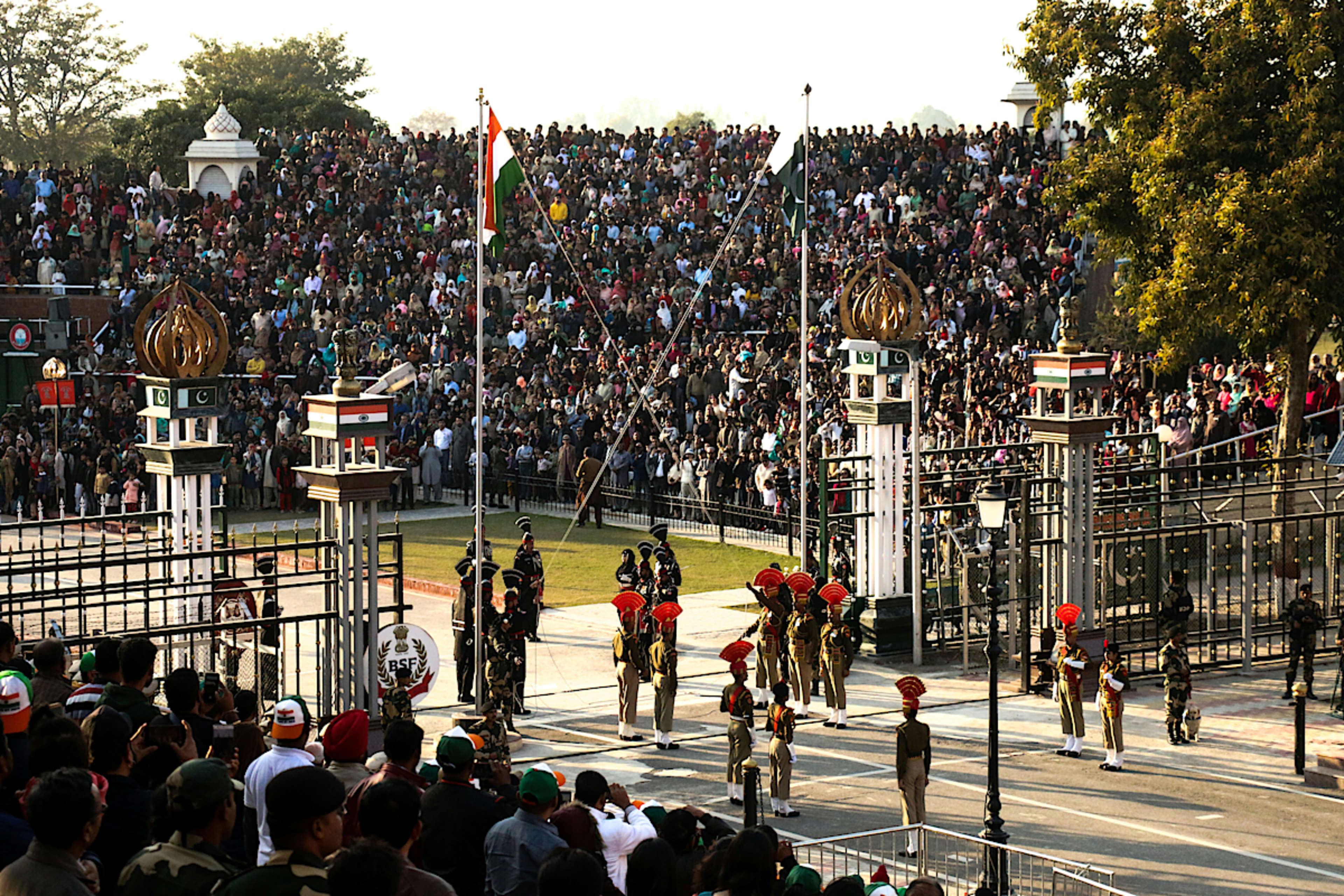Wagah Border Flag Down Ceremony