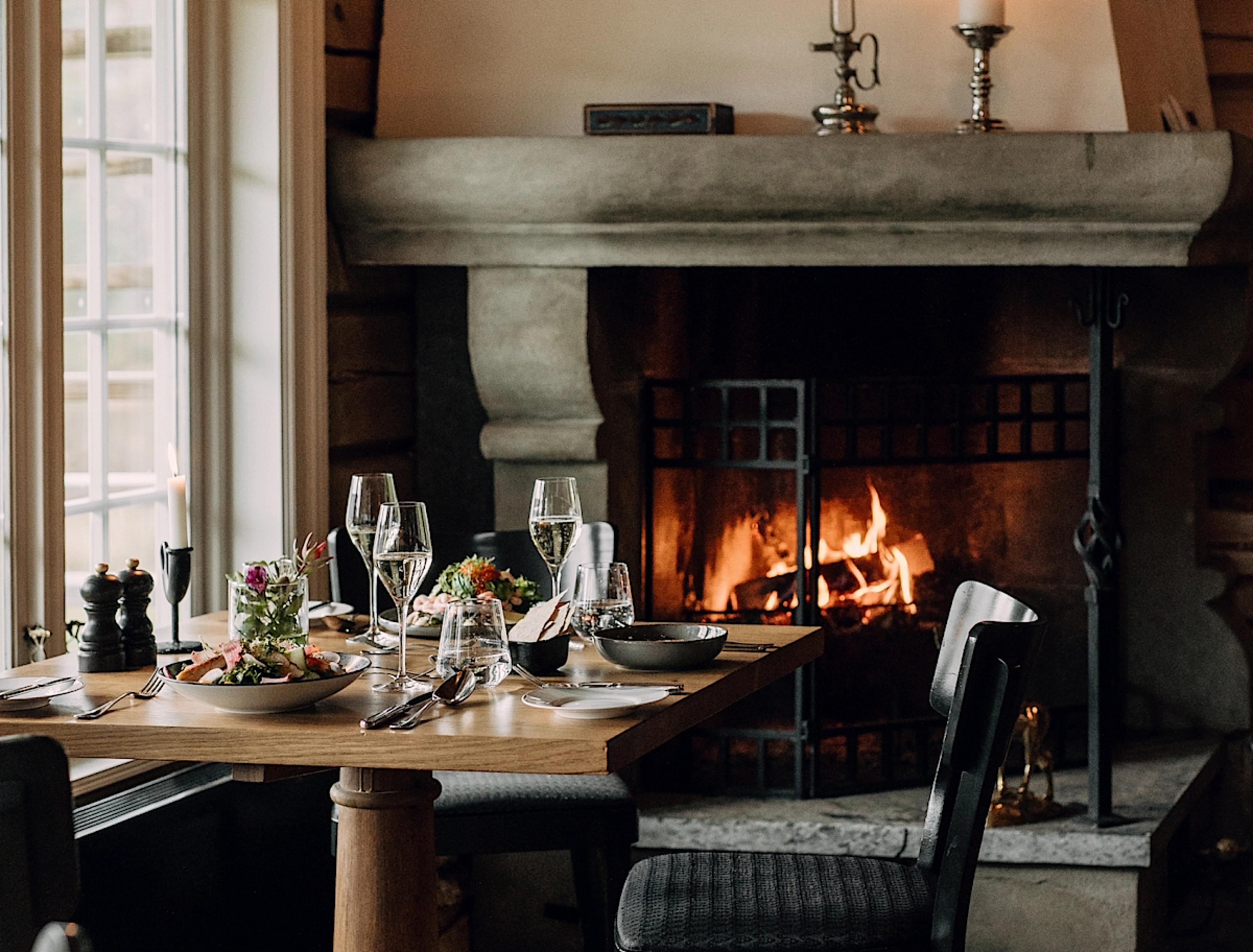 Dining at Storfjord Hotel