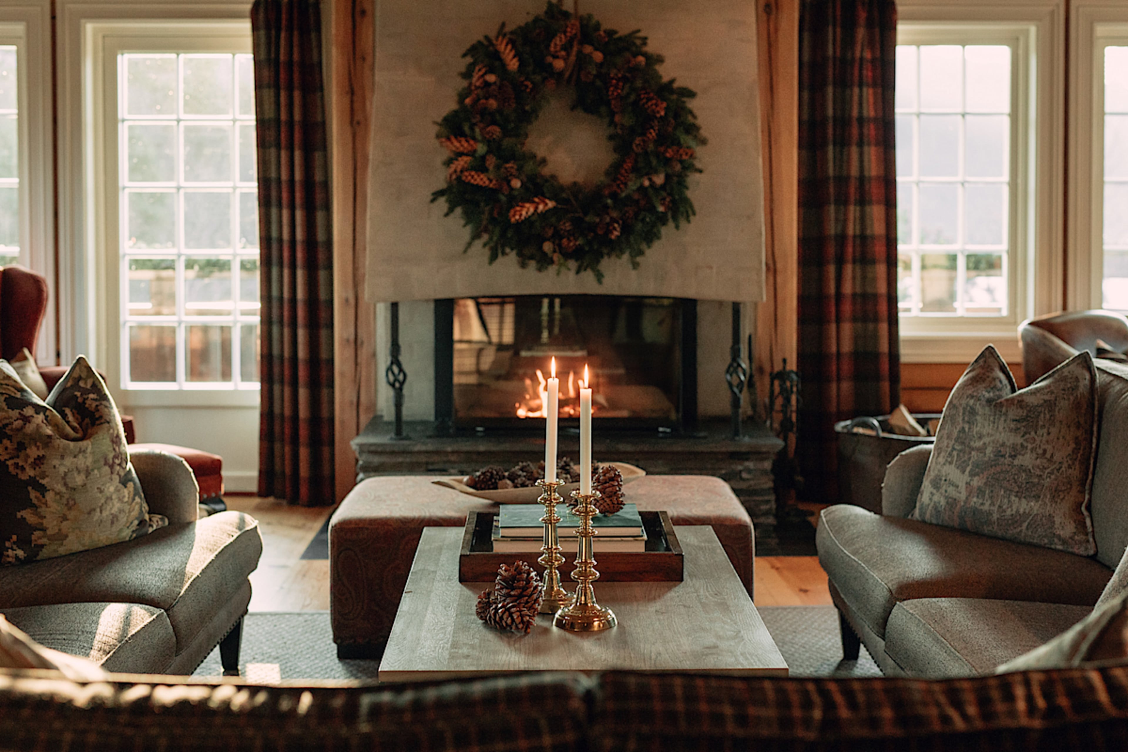Living Room with Fireplace