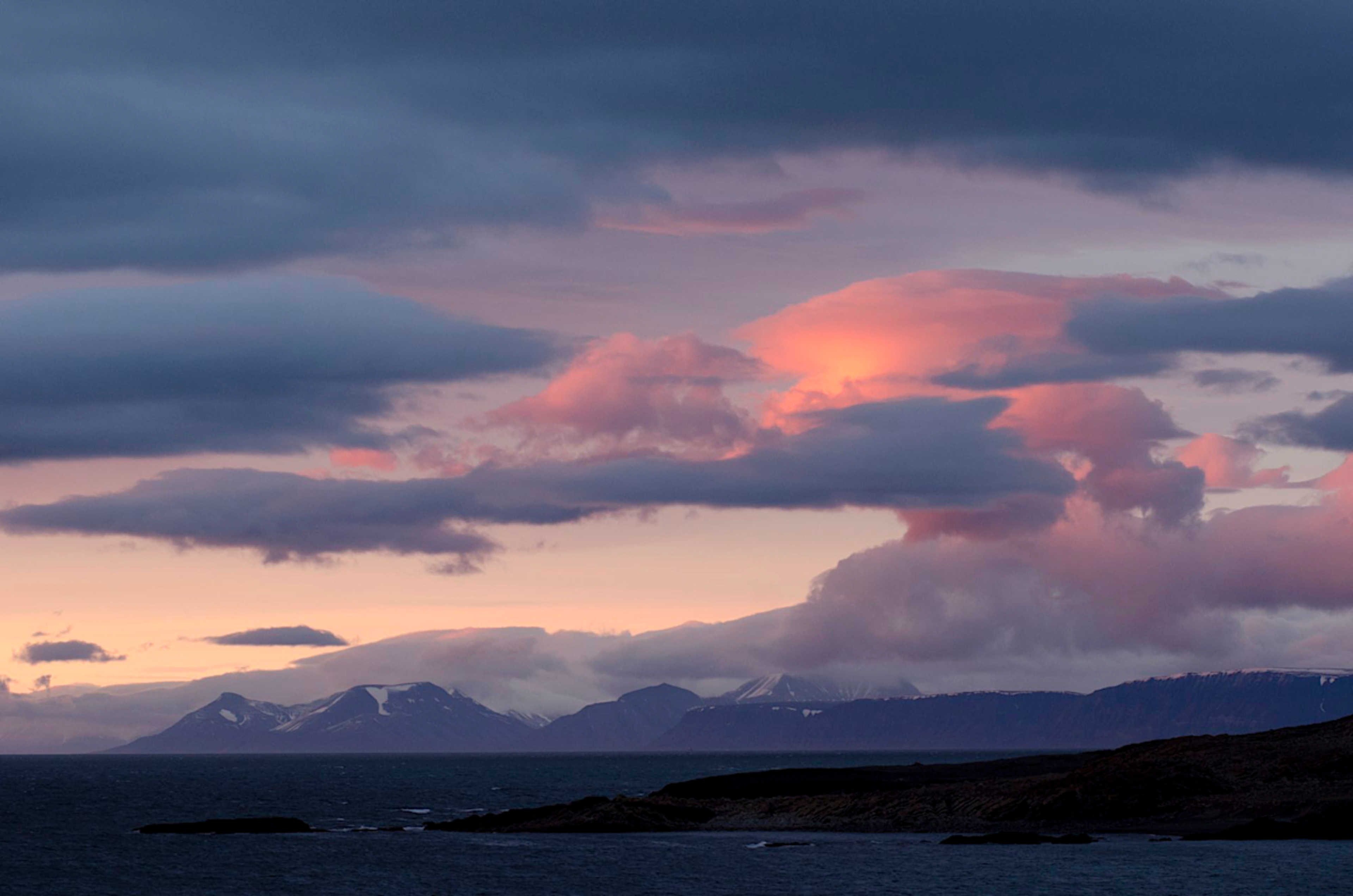 sunset at isfjorden