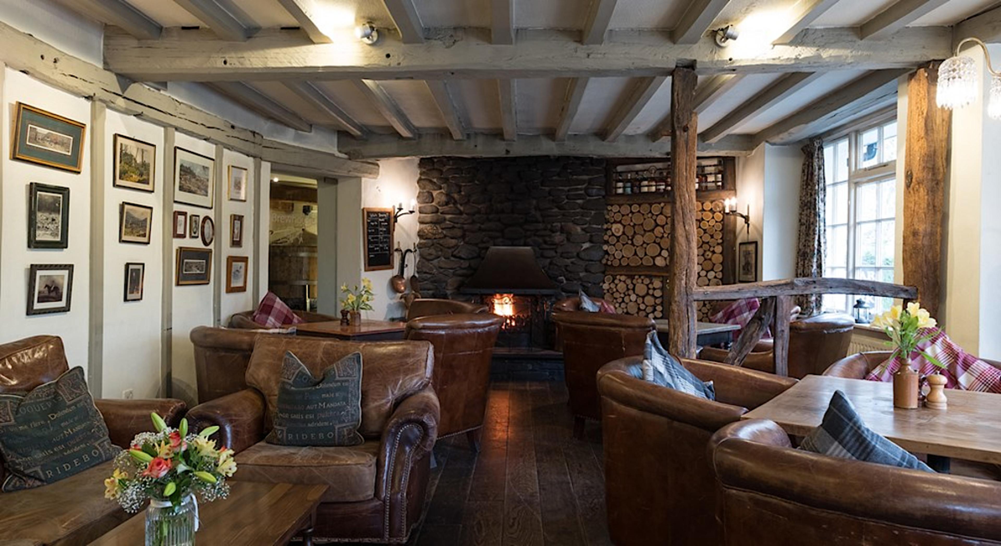 Lounge and Fireplace