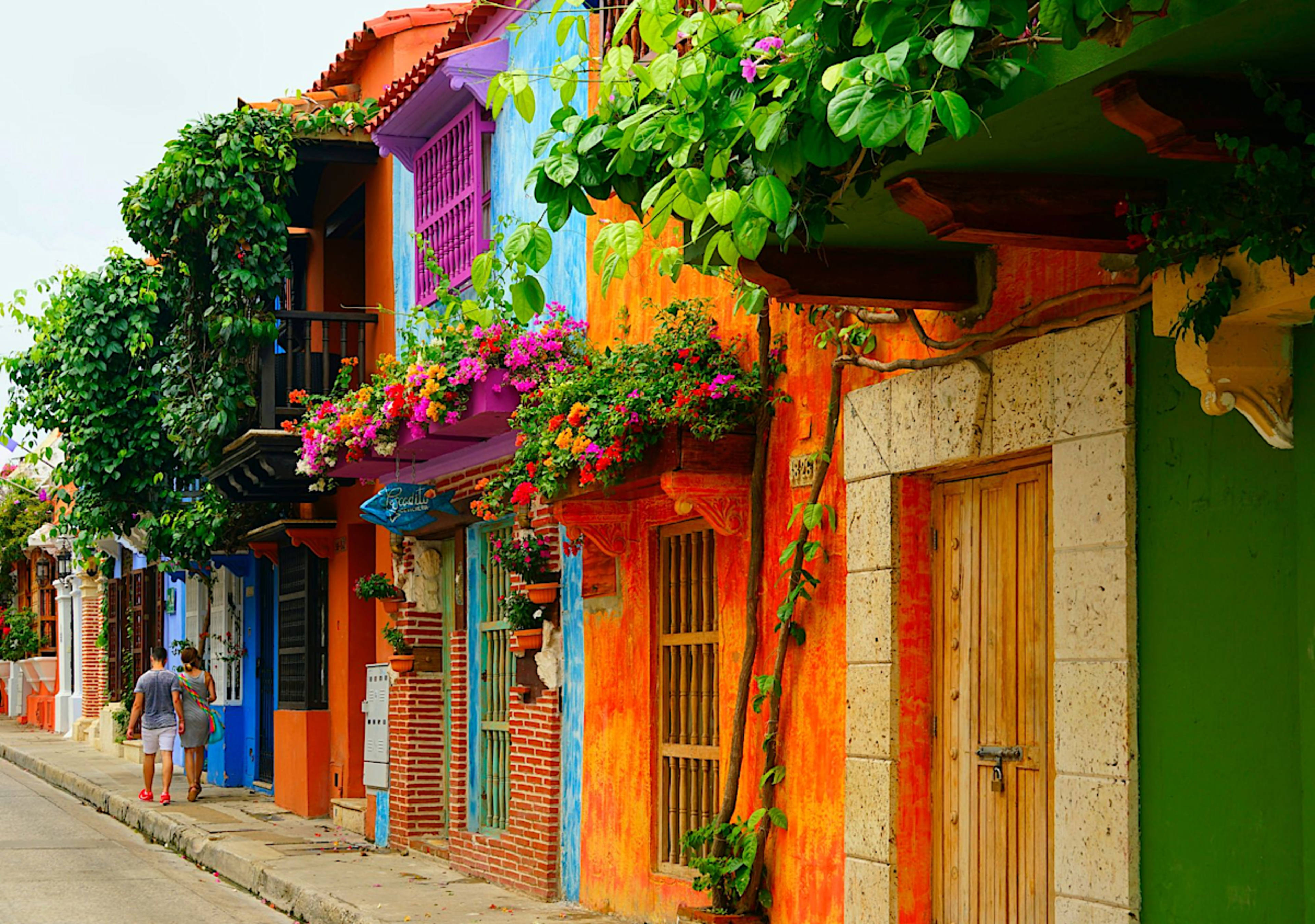 Colorful Streets Of Cartagena