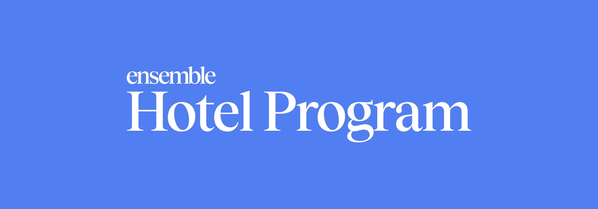 Ensemble Hotel Program